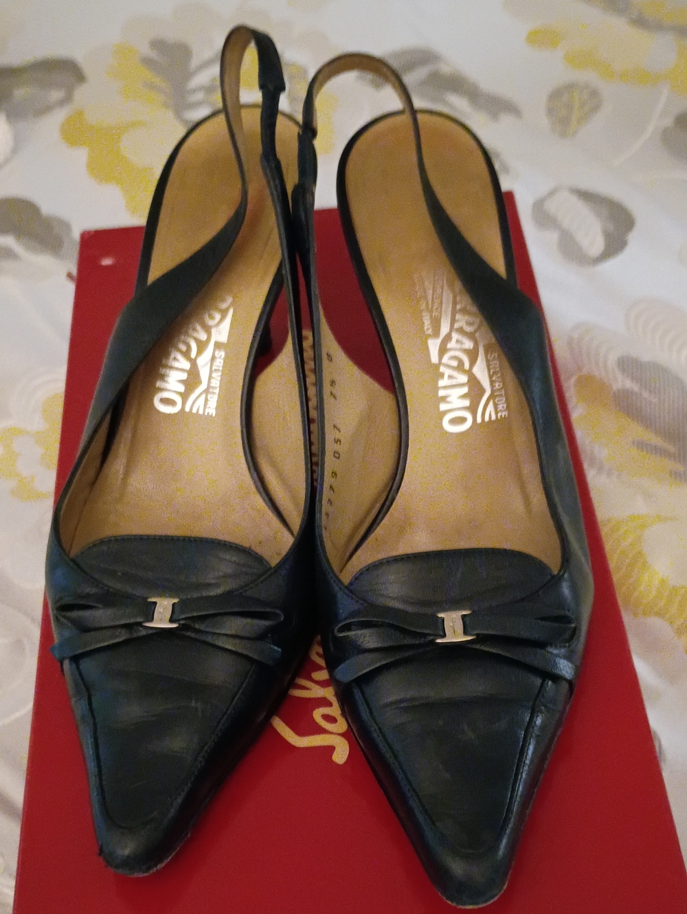 Salvatore Ferragamo Alessandra Sling Back Heels